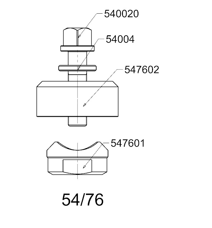 PERFORADOR REDONDO PARA CHAPA  FORZA  SERIE 54